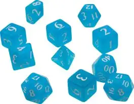 UPI15563 Ultra Pro Eclipse: Poly 11 Dice Set- Sky Blue