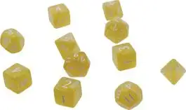 UPI15568 Ultra Pro Eclipse: Poly 11 Dice Set- Lemon Yellow