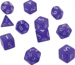 UPI15570 Ultra Pro Eclipse: Poly 11 Dice Set- Royal Purple
