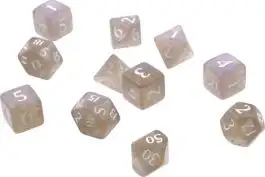 UPI15571 Ultra Pro Eclipse: Poly 11 Dice Set- Smoke Grey