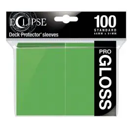 UPI15606 Ultra Pro Eclipse Gloss Standard Sleeves: Lime Green (100)