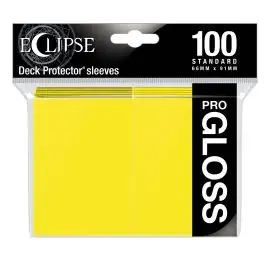 UPI15608 Ultra Pro Eclipse Gloss Standard Sleeves: Lemon Yellow (100)
