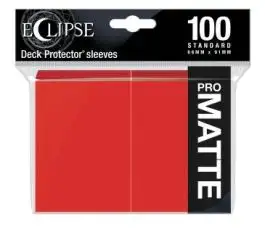 UPI15616 Ultra Pro Eclipse Matte Standard Sleeves: Apple Red (100)