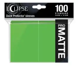 UPI15618 Ultra Pro Eclipse Matte Standard Sleeves: Lime Green (100)