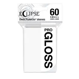 UPI15624 Ultra Pro Eclipse Gloss Small Sleeves: Arctic White (60)