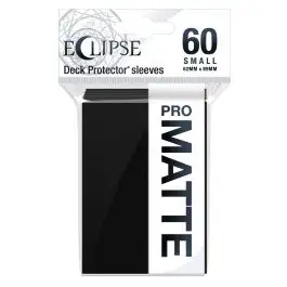 UPI15637 Ultra Pro Eclipse Matte Small Sleeves: Jet Black (60)