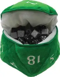 UPI15758 Ultra Pro D20 Plush Dice Bag - Green