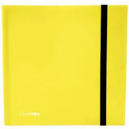 UPI16147 Ultra Pro 12-Pocket Eclipse PRO-Binder - Lemon Yellow
