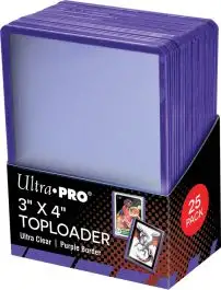 UPI16160 Ultra Pro Toploader: 3in x 4in Purple (25)