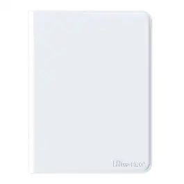 UPI16177 Ultra Pro International Vivid 12-Pocket Zippered PRO-Binder: White
