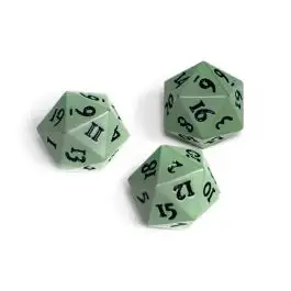 UPI16495 Ultra Pro Vivid Heavy Metal D20 Dice - Cool Matcha