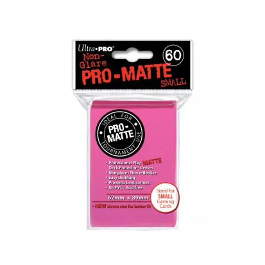 Pro-Matte Non-Glare Card Sleeves - Pink (10 Packs of 50)