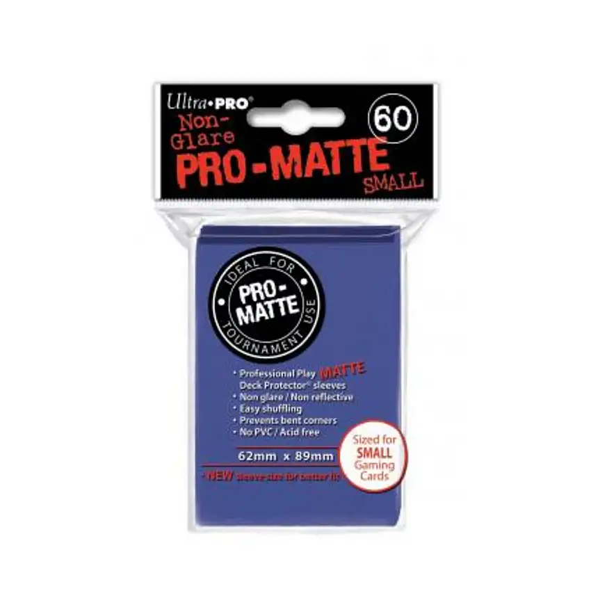 Pro-Matte Non-Glare Card Sleeves - Blue, Undersized (10 Packs of 60)