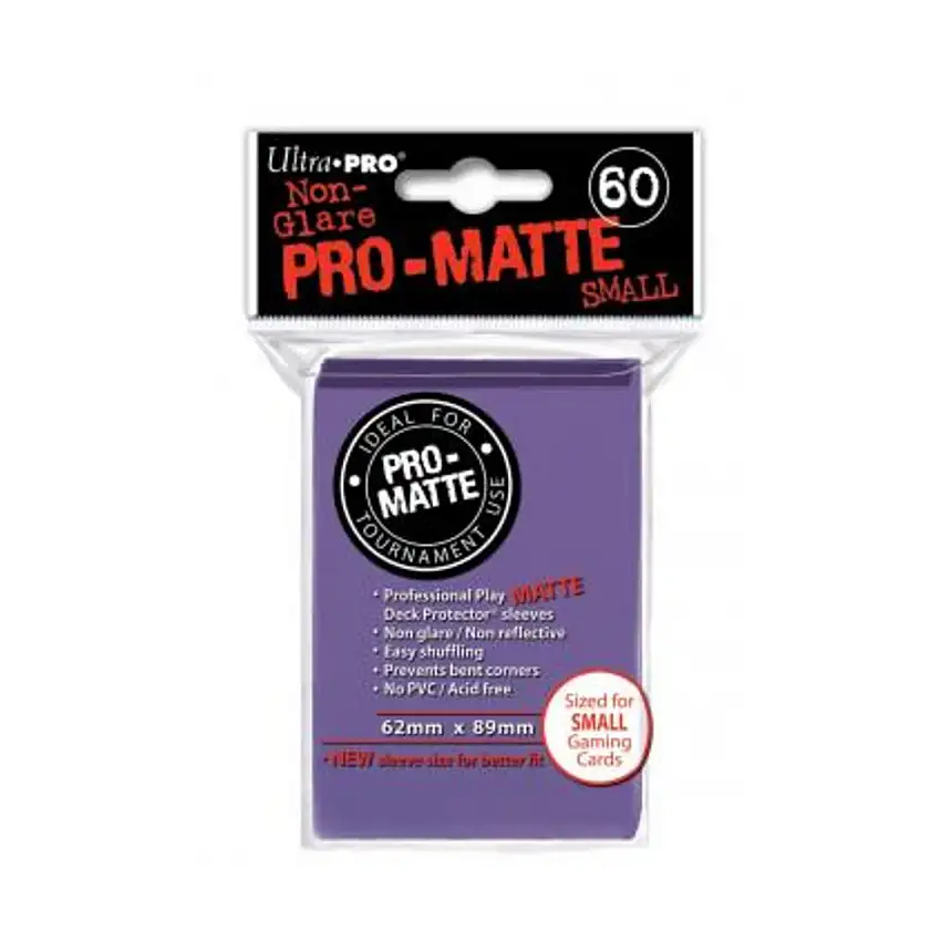 Pro-Matte Non-Glare Card Sleeves - Purple, Undersized (10 Packs of 60)
