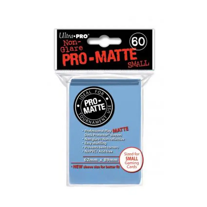 Pro-Matte Non-Glare Card Sleeves - Light Blue, Undersized (60)