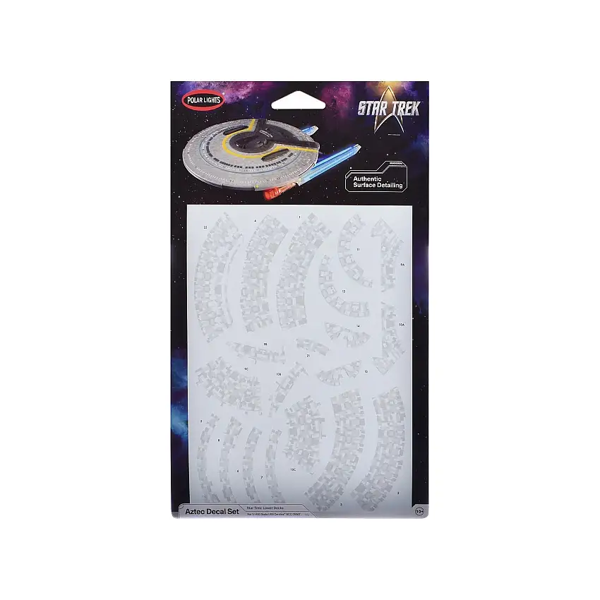 USS Cerritos NCC-75567 Aztec Decal Set "Star Trek: Lower Decks" (2020-2024) TV Series 1/1400 Scale by Polar Lights