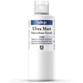 VAL27653 Vallejo Auxillary Products: Ultra Matt Polyurethane Varnish 200ml