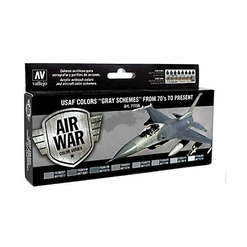 Air War - USAF Colors Gray Schemes From 70's To Present