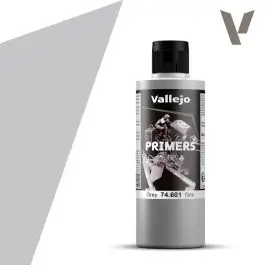 VAL74601 Vallejo Auxiliary Products: Grey Primer (200ml)