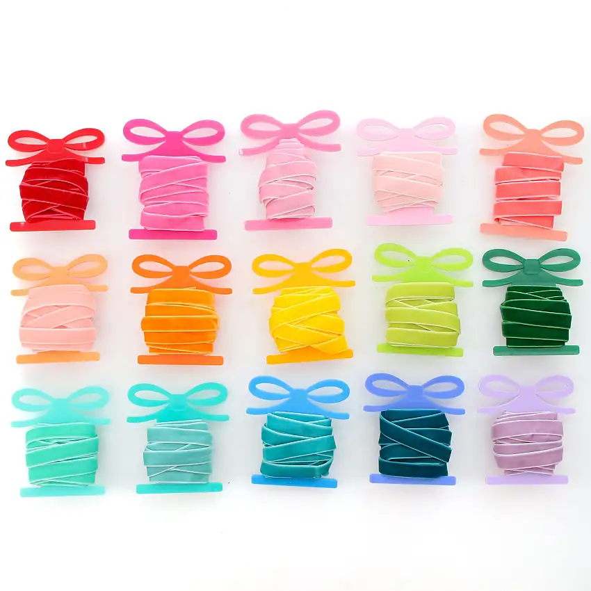 Velvet Ribbon Spool - Choose From 15 Colors