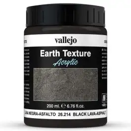 VJP26214 Vallejo Diorama Effects: Earth: Black Lava-Asphalt (200ml)