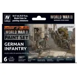 VJP70206 Acrylicos Vallejo Model Color: WWII: Set: German Infantry
