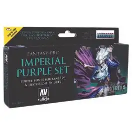 VJP74104 Acrylicos Vallejo Fantasy Pro: Imperial Purple Set (8)