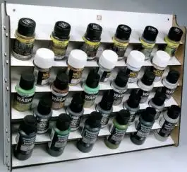 VLJ-26009 Vallejo Wall Mounted Module Paint Display for 35ml/60ml (Holds 28 bottles)