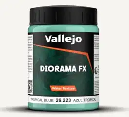 VLJ-26223 Vallejo 200ml Bottle Tropical Blue Water Diorama FX