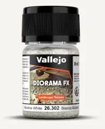VLJ-26302 Vallejo 35ml Bottle Alkaline White 1-2mm Landscape Diorama FX
