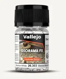 VLJ-26303 Vallejo 35ml Bottle Alkaline White 2-5mm Landscape Diorama FX