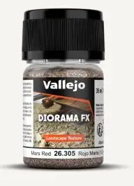 VLJ-26305 Vallejo 35ml Bottle Mars Red 1-2mm Landscape Diorama FX