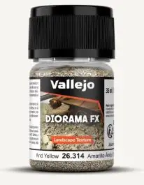 VLJ-26314 Vallejo 35ml Bottle Arid Yellow 0.5-2mm Landscape Diorama FX