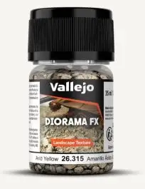 VLJ-26315 Vallejo 35ml Bottle Arid Yellow 2-5mm Landscape Diorama FX