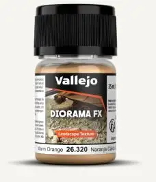 VLJ-26320 Vallejo 35ml Bottle Warm Orange 0.1-1mm Landscape Diorama FX