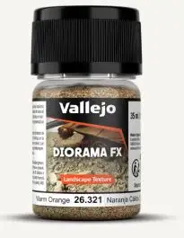 VLJ-26321 Vallejo 35ml Bottle Warm Orange 1-2mm Landscape Diorama FX