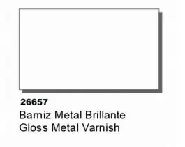 VLJ-26657 Vallejo 60ml Bottle Gloss Metal Varnish (6/Bx)