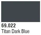 VLJ-69022 Vallejo 17ml Bottle Titan Dark Blue Mecha Color (6/Bx)