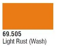 VLJ-69505 Vallejo 17ml Bottle Light Rust Wash Mecha Color (6/Bx)
