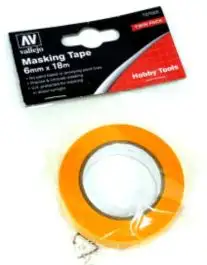 VLJ-7005 Vallejo Precision Masking Tape 6mmx18m (2/pk)
