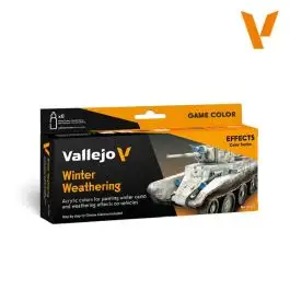 VLJ-70263 Vallejo 18ml Bottle Winter Weathering Model Color Paint Set (8 Colors)