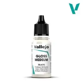 VLJ-70470 Vallejo 18ml Bottle Gloss Medium (6/Bx)