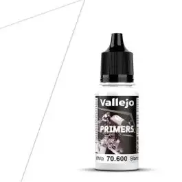 VLJ-70600 Vallejo 18ml Bottle White Surface Primer (6/Bx)