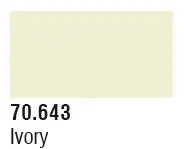 VLJ-70643 Vallejo 18ml Bottle Ivory Primer Mecha Color (6/Bx)