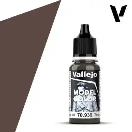 VLJ-70939 Vallejo 18ml Bottle Smoke Ink Model Color (6/Bx)