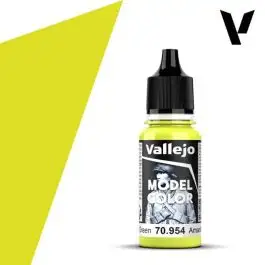 VLJ-70954 Vallejo 18ml Bottle Yellow Green Model Color (6/Bx)