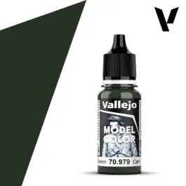 VLJ-70979 Vallejo 18ml Bottle Camouflage Dark Green Model Color (6/Bx)
