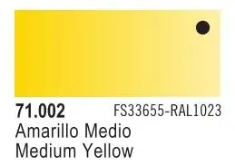 VLJ-71002 Vallejo 17ml Bottle Medium Yellow Model Air (6/Bx)