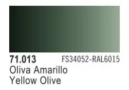 VLJ-71013 Vallejo 17ml Bottle Yellow Olive Model Air (6/Bx)