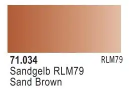 VLJ-71034 Vallejo 17ml Bottle Sand Brown Model Air (6/Bx)